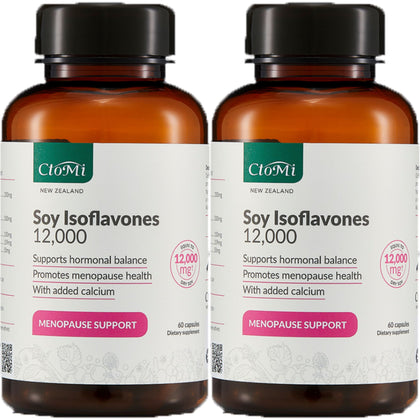 CtoMi Soy isoflavones 12000 60s (Twin Pack 2 x 60 Capsules)