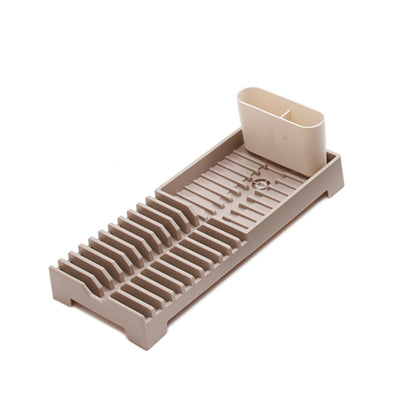 Smart Living Compact Dish Drainer With Spout - Beige