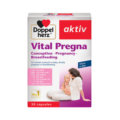 Doppelherz Vital Pregna Conception, Pregnancy, Breastfeeding 30 Capsules
