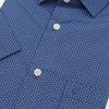 HECHTER Short-Sleeved Shirt - Dark Blue & Light Blue Print