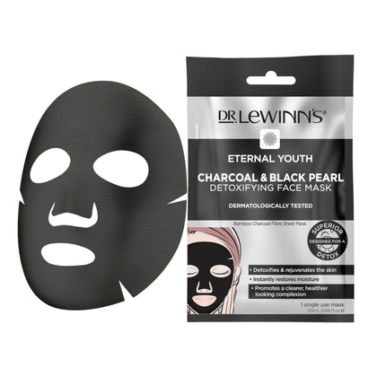 Dr. Lewinn's Eternal Youth Charcoal & Black Pearl Detoxifying Face Mask 1 Pc