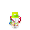 Eplas Kids' Bottle with Push Button, Straw & Removable Strap (EGB-380ml) - Green