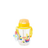 Eplas Kids' Bottle with Push Button, Straw & Removable Strap (EGB-380ml) - Yellow