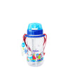 Eplas Kids' Bottle with Push Button, Straw & Removable Strap (EGB-480ml) - Blue