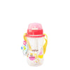 Eplas Kids' Bottle with Push Button, Straw & Removable Strap (EGB-480ml) - Pink