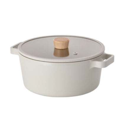 NEOFLAM FIKA Casserole 24cm with Xtrema Ceramic Coating (Incl. Silicone Rim Glass Lid)