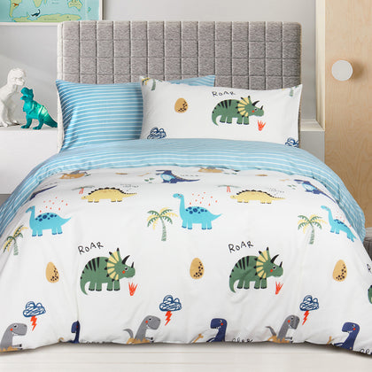 Eurotex Junior 1000TC 100% Cotton Bed Set (Big Dino) - Single / Super Single / Queen