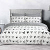 Eurotex Loft Living 1000Tc 100% Cotton Sateen Prints Quilt Cover Set with Fitted Sheet Set