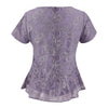 FIMI Lace Peplum Blouse - Purple