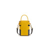 FION Minions Denim with Leather Shoulder Bag - Yellow / Blue