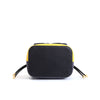 FION Minions Denim with Leather Shoulder Bag - Yellow / Black