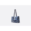 FION Avatar Jacquard with Cow Leather Large Tote Bag