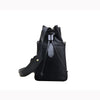 FION Minions Jacquard with Leather Handbag - Black / Yellow
