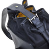 FION Minions Jacquard with Leather Handbag - Black / Yellow