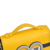 FION Minions Jacquard with Leather Crossbody & Shoulder Handbag - Yellow / Blue