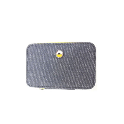 FION Minions Leather with Denim Lip Sticks Box - Blue / Yellow