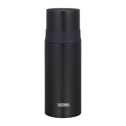 Thermos 350ml Stainless Steel Vacuum Insulated Flask with Cup - Matt Black (FFM-351-MTBK)