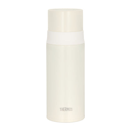 Thermos 350ml Stainless Steel Vacuum Insulated Flask with Cup - Pearl White (FFM-351-PRW)
