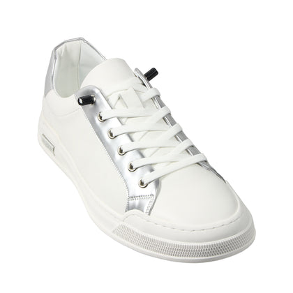 Frank Williams Casual Leather Shoes - Silver