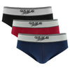 GUS BEAR Cotton Briefs (3-pc-pack) - Navy/Red/Black