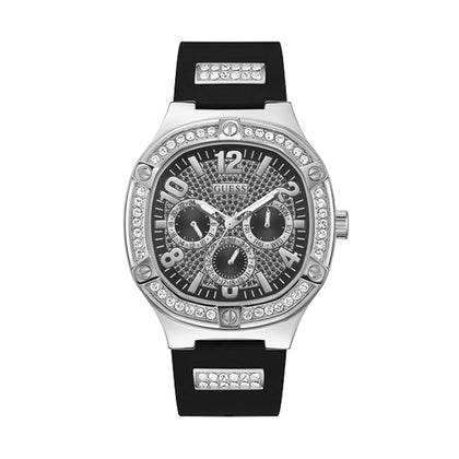 Guess Duke Watch With Black Silicone Strap