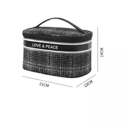 GRAZIENI Portable Travel Cosmetic Bag - Black