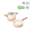 HAPPYCALL Add-z Blanc 2pc Cookware Set (Induction Compatible) - Pink (HEA-3900-0367)