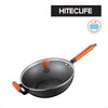 ASD Hiteclife 32cm Die Cast Skillet Wok (Induction Compatible) - Black