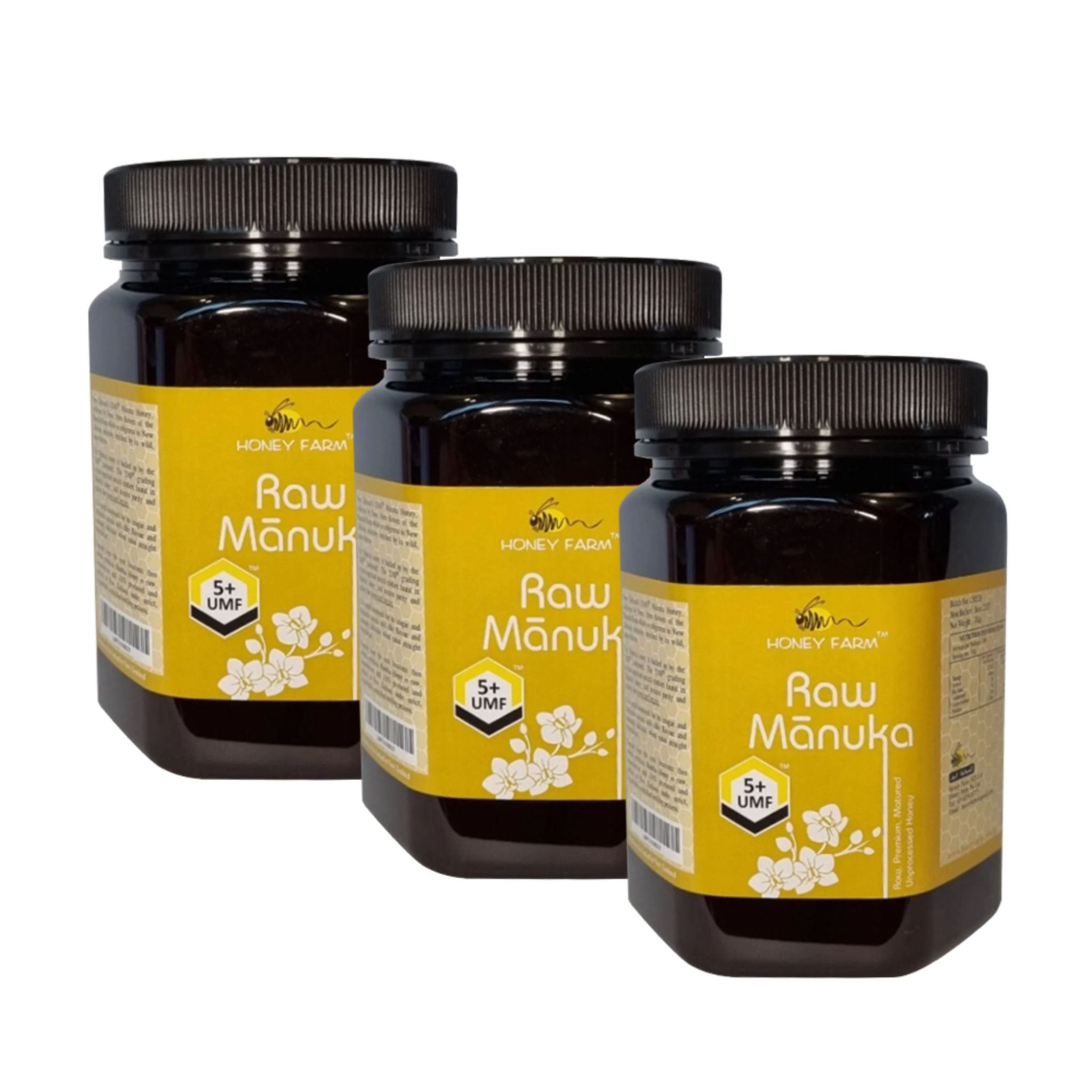 Honey Farm Raw Manuka UMF5+ 1kg (Set of 3)