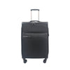 Hush Puppies 24" Double Wheel Expandable Soft-Case Spinner Luggage with Anti-Theft Zipper & TSA Lock - Black (HP69-3147)