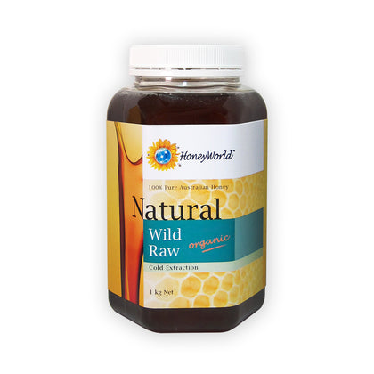 Honeyworld Natural Organic Wild Raw Honey 1kg