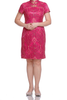 i-Shanghai Fuchsia Blooms Cheongsam