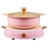 Iris Ohyama Ceramic Hot Pot with Induction Cooker set IHL-R14PINK