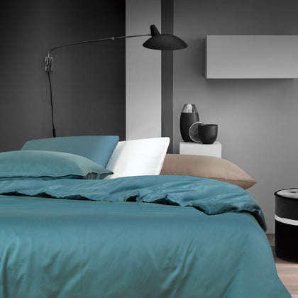 Intero Intero Gallery Tencel Cotton 1100tc Celest Bed Set - Smoke Blue