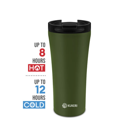 Kukeri 500ml Thermal Insulated Mug - Olive Green (JP004-4800-800-OLIVEGRN)