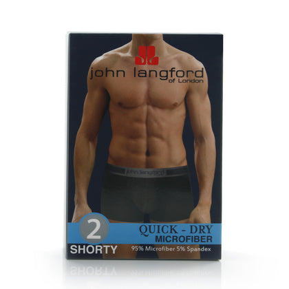 JOHN LANGFORD Quick Dry Shorty (2-pc pack) - Assorted Colours