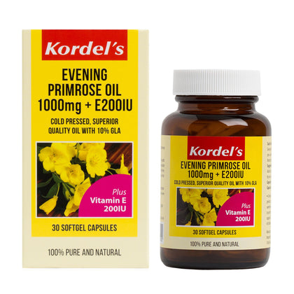Kordel's Evening Primrose Oil 1000 mg + E 200IU (30 Softgels)