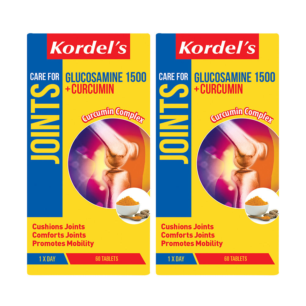 KORDEL'S Glucosamine 1500 + Curcumin (60 Tablets) x 2