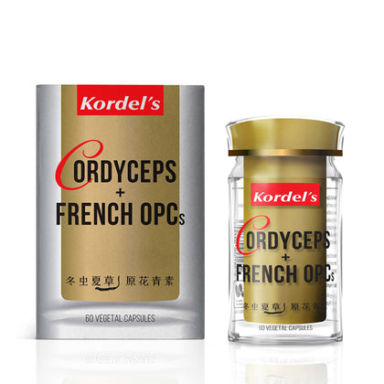 Kordel's  Cordyceps + French OPCs (60 Vegetal Capsules)