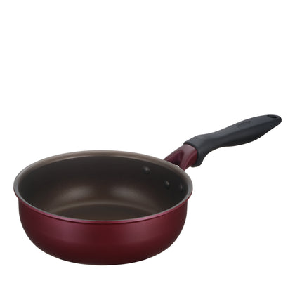 Thermos 20cm Non-Stick Ultra Deep Frying Pan - Red