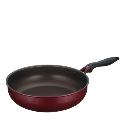Thermos 30cm Non-Stick Ultra Deep Frying Pan - Red