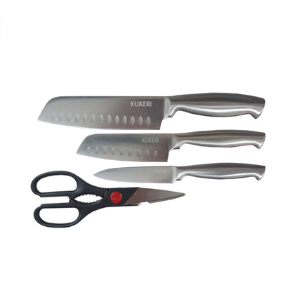 Kukeri 4-pc Knife & Scissors Set