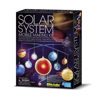 4M KidzLabs Glow Solar System Mobile Making kit