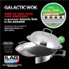 La Gourmet Galactic Honeycomb  32cm  Non-stick Wok with 5-ply Stainless Steel