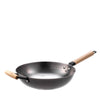 La gourmet 30cm Nitrigan Cast Iron Open Wok (LGMCWCI347664)