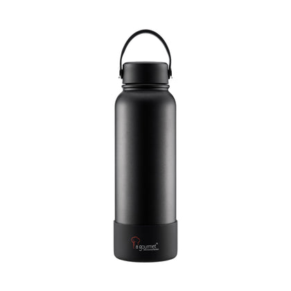 Aspire 25 oz. 750ml Single Walled Stainless Steel Water Bottle with Straw  Lid