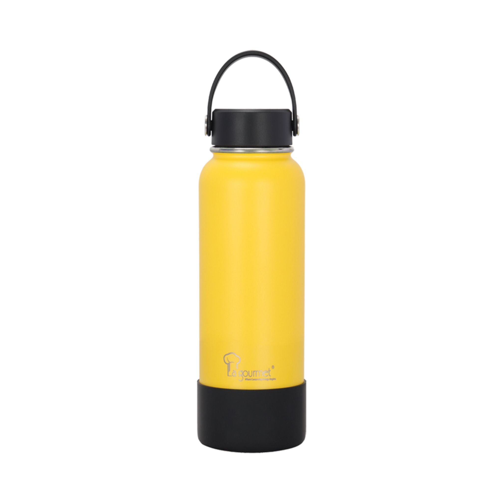 La Gourmet 1200ml Ritz Thermal Bottle with Silicone Bottle Keep Hot/Cold (Yellow) (LGRZ408495)