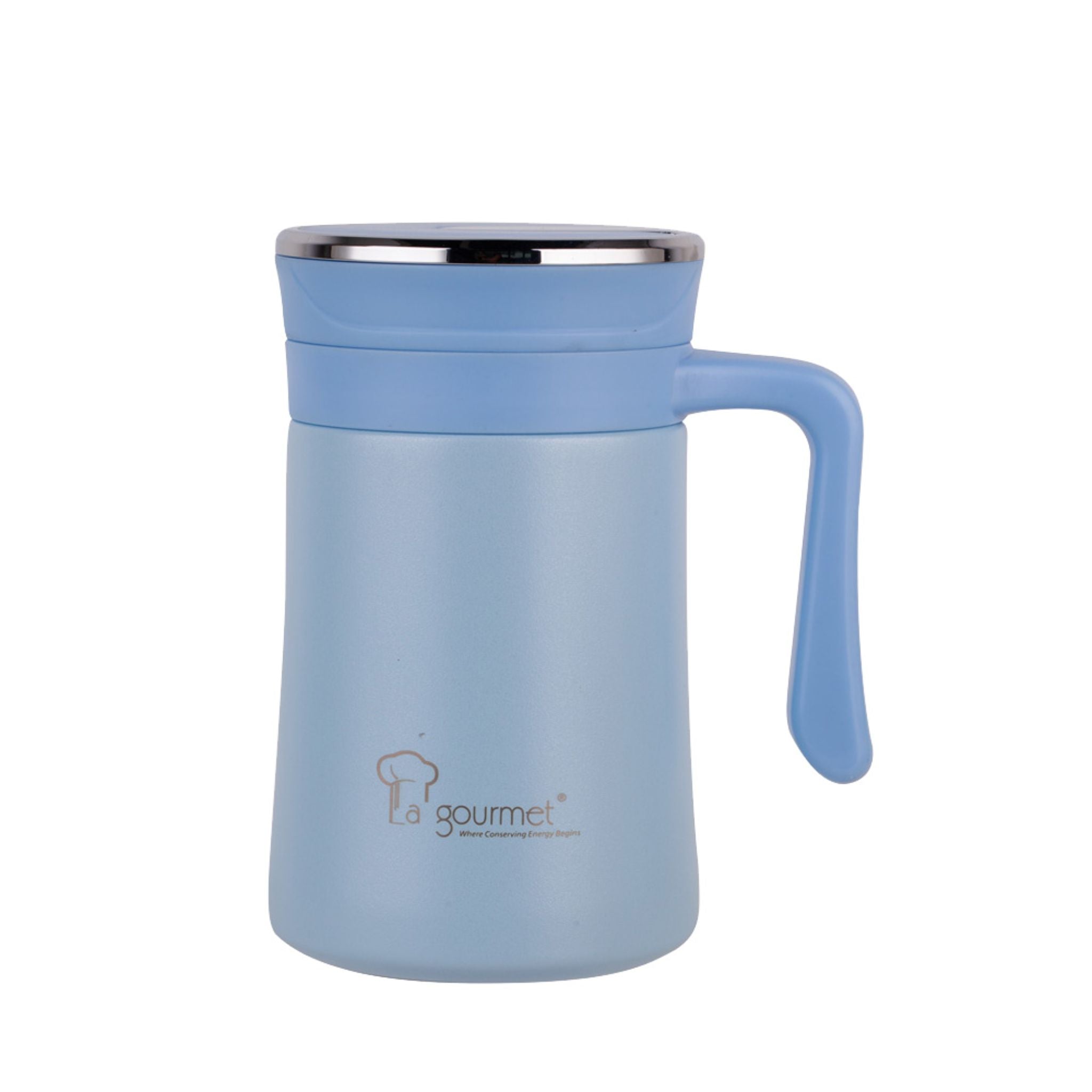 LA GOURMET Spring 0.5L Thermal Mug With Strainer - Blue (395825)