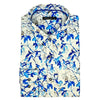 Marcelano Long Sleeved Sateen Weave Digital Printed Shirt - Blue