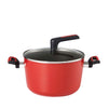 Meyer Forge Red 24cm Non-Stick Stockpot with Lid (MEY-22083-P)